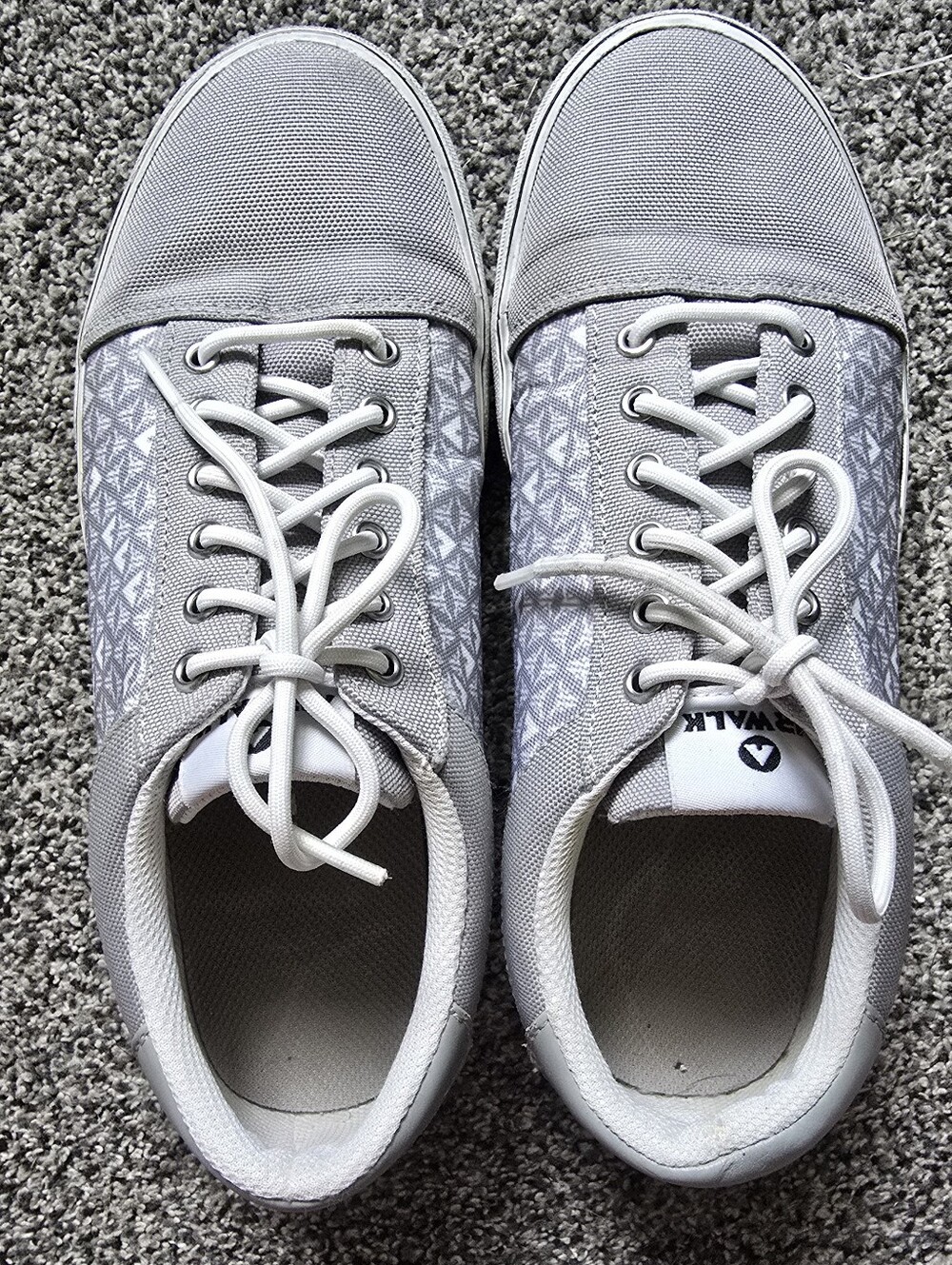 Airwalk Alya 5 Geometric Canvas Low Top Sneakers - Womens Size 8 - Picture 2 of 10